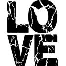 Stencil Schablone LOVE